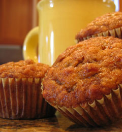 Bananen-Haselnuss-Muffins